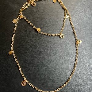 Tory Burch signature logo necklace NWOT